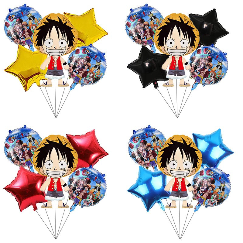 Anime One Piece Luffy Balloon Set Birthday Party Decoration Kit