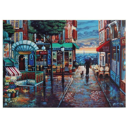 1000Pcs Thick Papers Jigsaw Puzzles Fun Game Challenge Gift For Teens Kids (Romantic Town) - Go2buy Australia