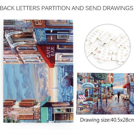 1000Pcs Thick Papers Jigsaw Puzzles Fun Game Challenge Gift For Teens Kids (Romantic Town) - Go2buy Australia