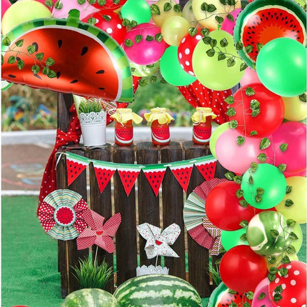 107pcs Balloon Arch Set Watermelon Birthday Party Wedding Baby Shower Decoration - Go2buy Australia