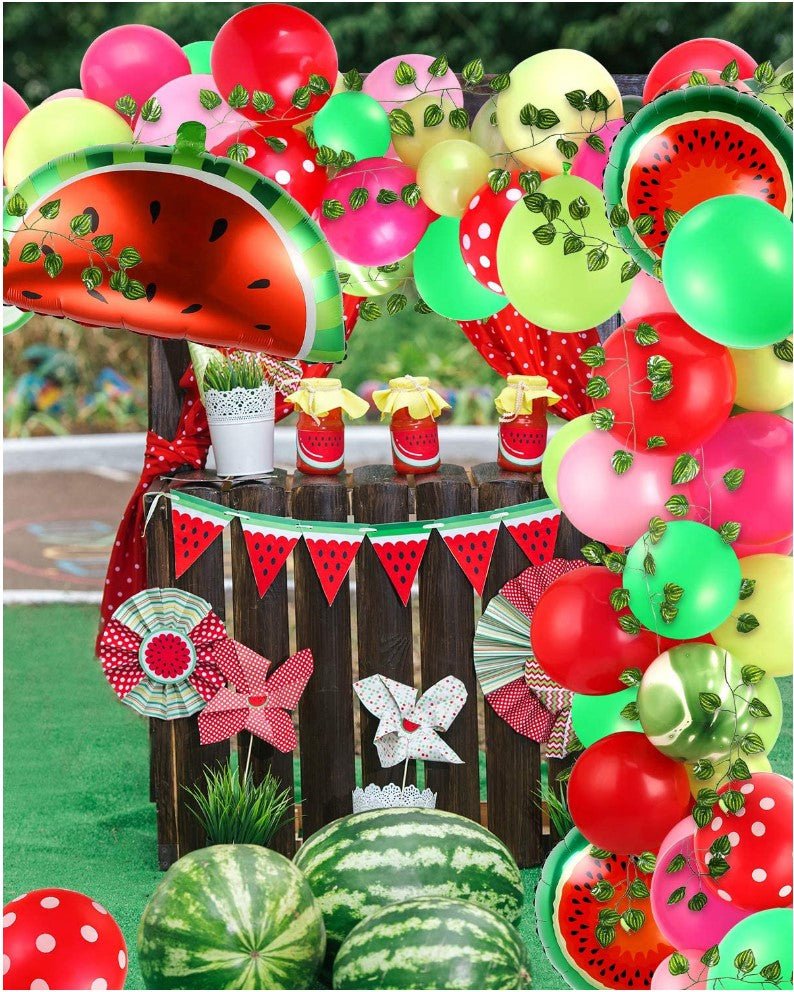 107pcs Balloon Arch Set Watermelon Birthday Party Wedding Baby Shower Decoration - Go2buy Australia