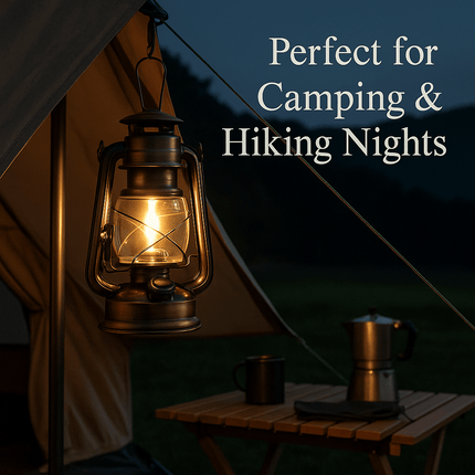 12 LED Vintage Hurricane Lantern with Built - in Dimmer - Standard & Rechargeable Types - Go2buy Australia