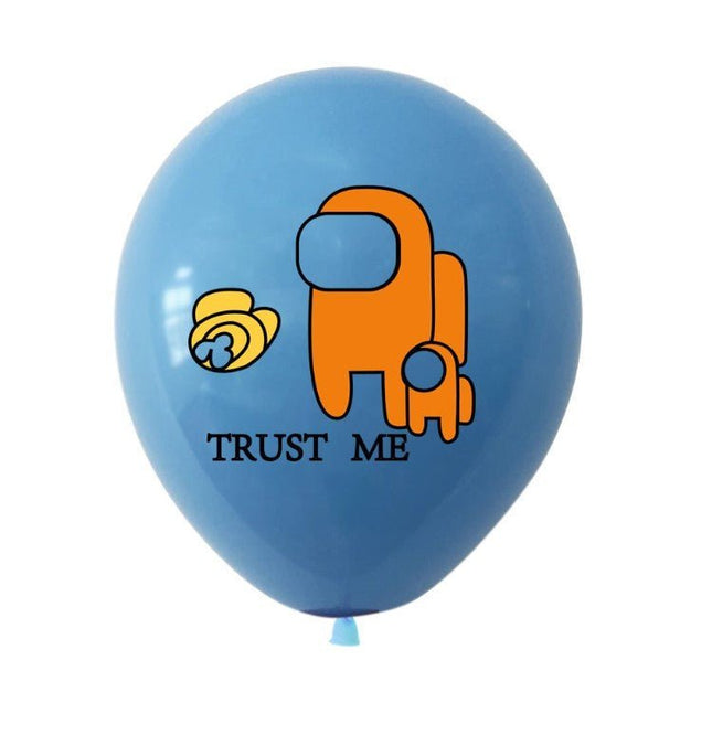 12 Pack Among Us Space Game Birthday Balloons – 12 Inch - Go2buy Australia