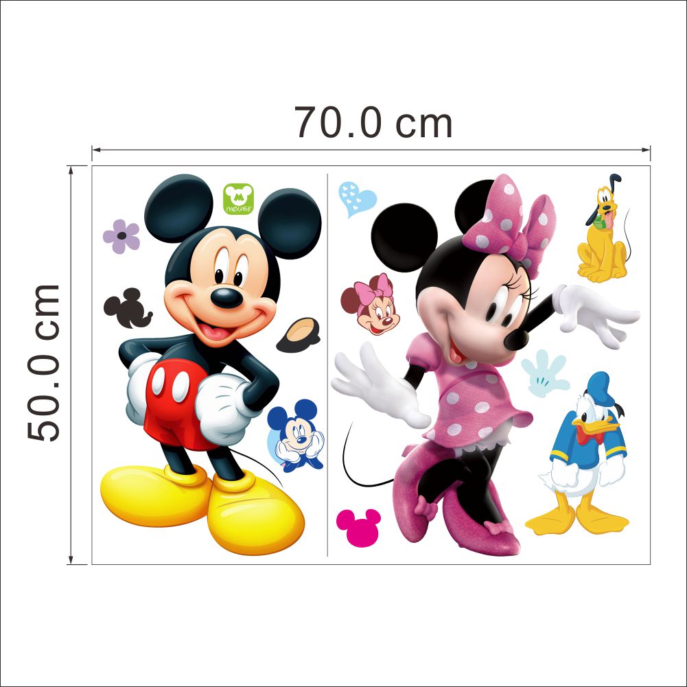 Wall Sticker Removable Mickey Mouse Kids Nursery Decal Picture Art Bedroom