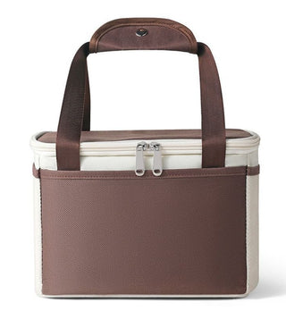 Buy brown 2 Sizes Large Portable Oxford Thermal Cooler Lunch Box Carry Picnic Storage Bag