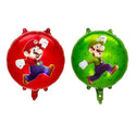 6PCS Super Mario Brothers & Luigi Foil Birthday Party Foil Balloons Decorations