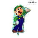 6PCS Super Mario Brothers & Luigi Foil Birthday Party Foil Balloons Decorations