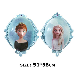 5PCS Frozen Olaf Anna And Elsa Foil Balloon Girl Birthday Party Decoration Set