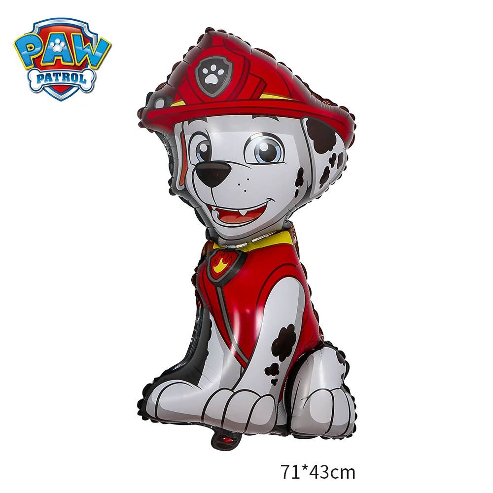 Paw Patrol Chase Marshal Rubble Foil Balloon Kids Birthday Party Decoration Set
