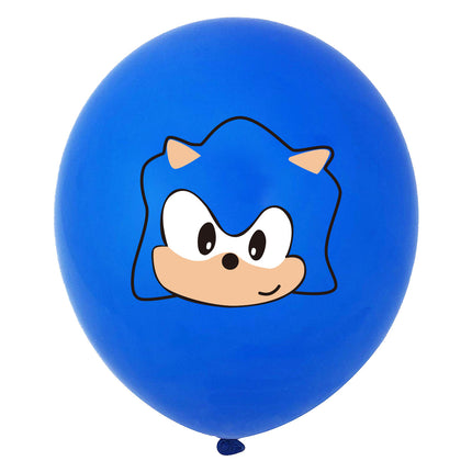Cartoon Sonic The Hedgehog Foil Helium Balloon Set Birthday Party Decoration
