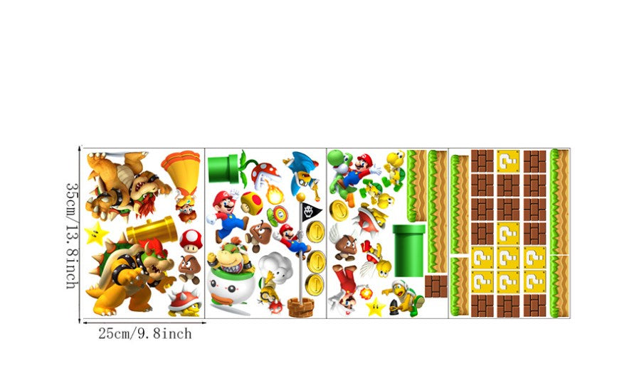 Super Mario Removable Wall Stickers for Kids Room DIY