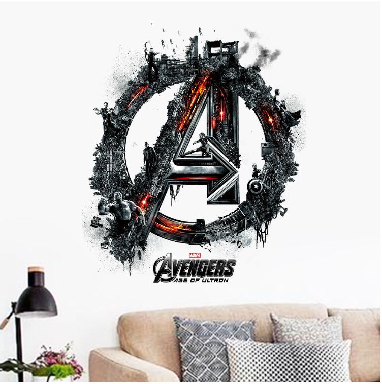 Wall Stickers Removable The Avengers Superhero BIg A Kid Boy Room Decal