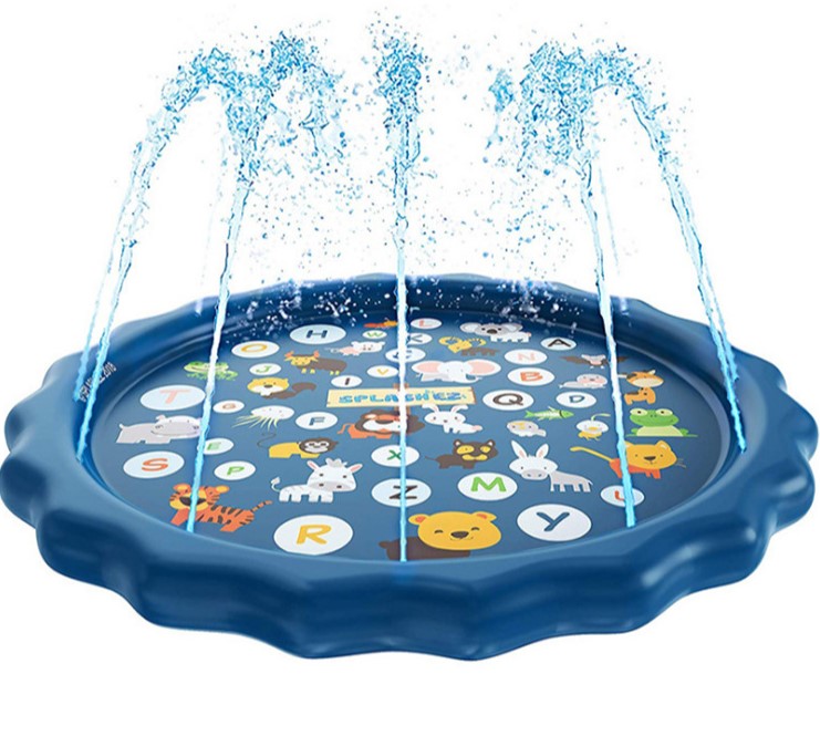 Inflatable Alphabet Premium Splash Play mat Water Sprinkle Spray pad Toys 100cm