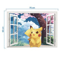 3D Pokemon Pikachu Wall Art Sticker Removable Kids Nursery Boy Vinyl Decal Decor