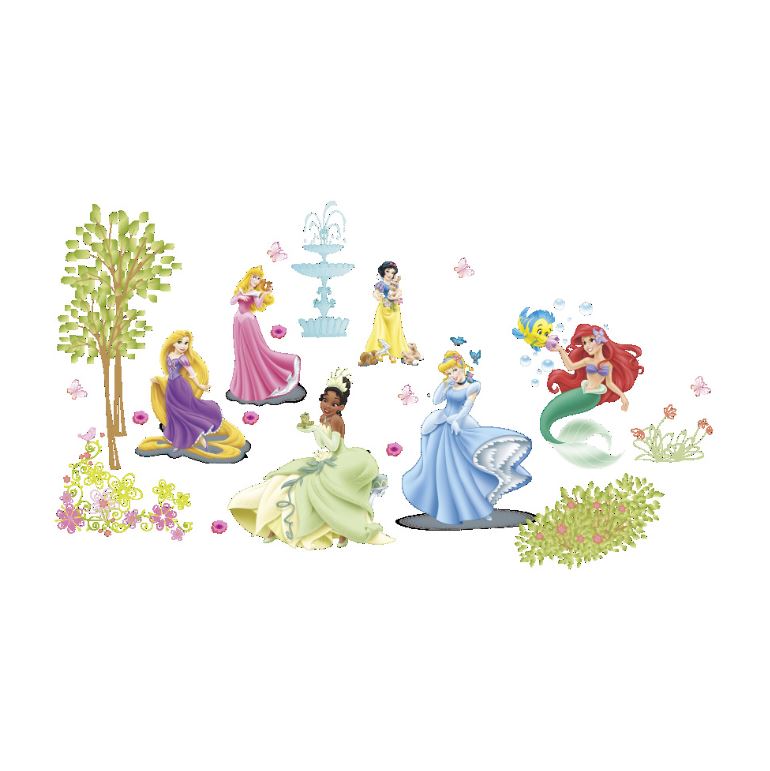 Wall Sticker Disney Princess Girl Removable Kids Girl Room Decal