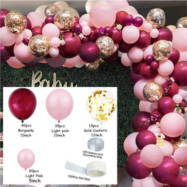 106pcs Balloon Arch Set Garland Birthday Party Wedding Baby Shower Decoration