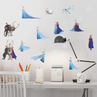 Frozen Elsa Anna Wall Stickers Removable Broken Wall Kid Girl Room Decor