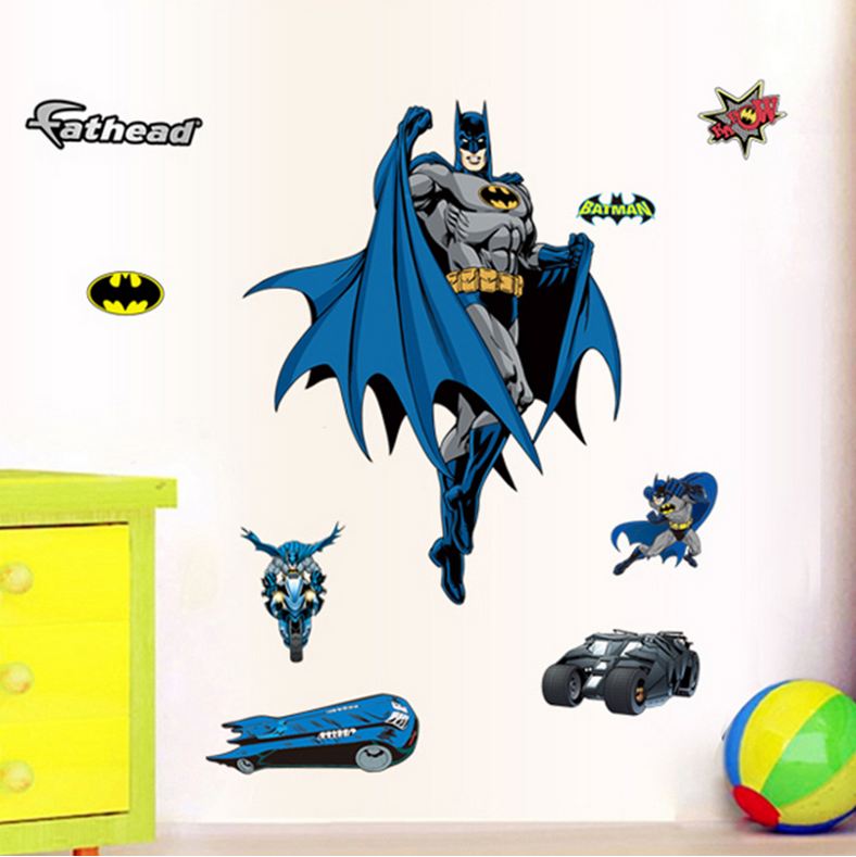 Wall Stickers Removable The Avengers Batman Kid Boy Room