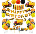 Construction Vehicle Helium Foil Balloons Happy Birthday Set Party Decorations