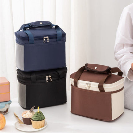 2 Sizes Large Portable Oxford Thermal Cooler Lunch Box Carry Picnic Storage Bag - Go2buy Australia