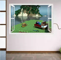 3D Gaming Wall Art Stickers MINE Home Decor Decals PVC Kids Room Game Poster C
