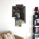 3D Gaming Wall Art Stickers MINE Home Decor Decals PVC Kids Room Game Poster G