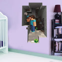 3D Gaming Wall Art Stickers MINE Home Decor Decals PVC Kids Room Game Poster G