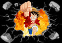 3D Luffy One Piece Wall Art Sticker Removable Kids Nursery Boy Vinyl Decal Decor