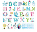 Frozen Elsa Anna Wall Sticker Removable Alphabet Kid Girl Room Decorl Mural