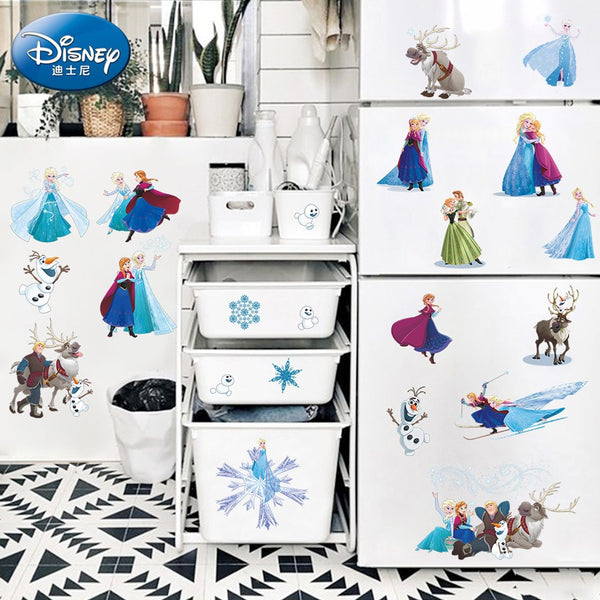 Frozen Elsa Anna Wall Stickers Removable Broken Wall Kid Girl Room Decal