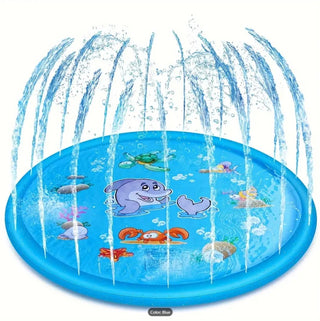 Inflatable Dolphin Premium Splash Play mat Water Sprinkle Spray pad Toys 100cm