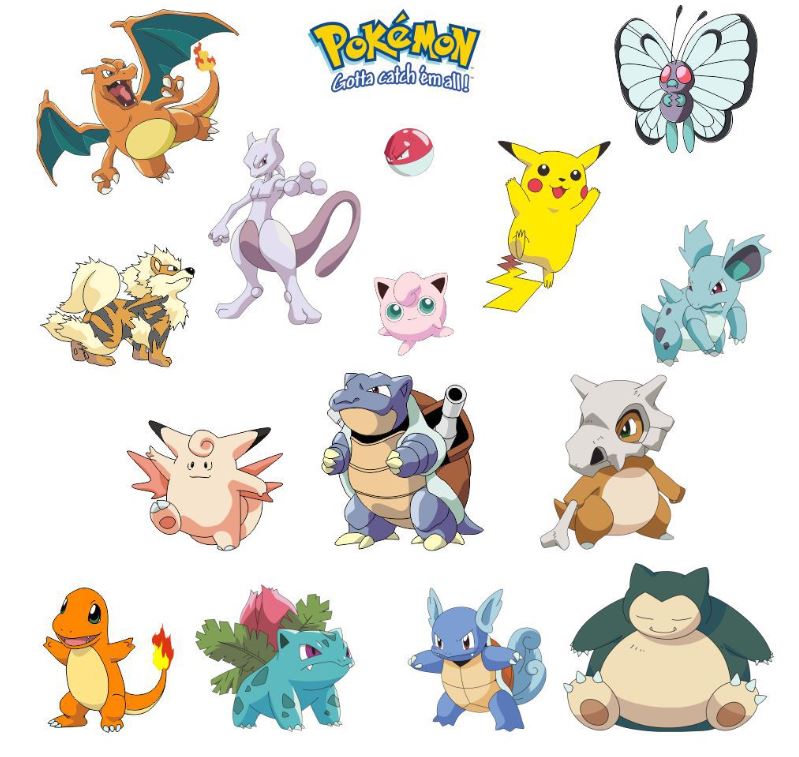 Pokemon Pikachu Wall Art Sticker Removable Kids Nursery Boy Vinyl Decal Decor
