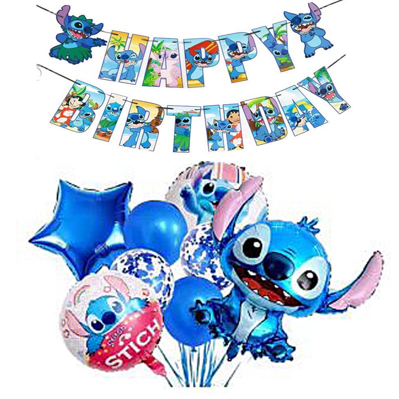 Stitch & Lilo Birthday Balloon Kit for Kids' Party Decor