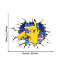 3D Pokemon Pikachu Wall Art Sticker Removable Kids Nursery Boy Vinyl Decal Decor