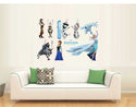 Disney Cartoon Frozen Elsa Anna Wall Stickers Removable Kid Girl Room Decor