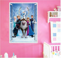 Disney Frozen Elsa Anna Wall Sticker Window Removable Kid Girl Room Decor