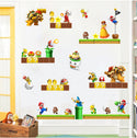 DIY Wall Stickers Removable Super Mario Game Kids Mural Room Decal Gift Vinyl