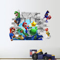 3D Wall Stickers Removable Super Mario Game Kids Mural Room Decal Gift Vinyl