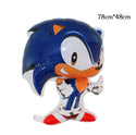 5PCS Sonic The Hedgehog Balloons Star Foil Balloon Birthday Party Decoration Set