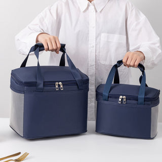 2 Sizes Large Portable Oxford Thermal Cooler Lunch Box Carry Picnic Storage Bag