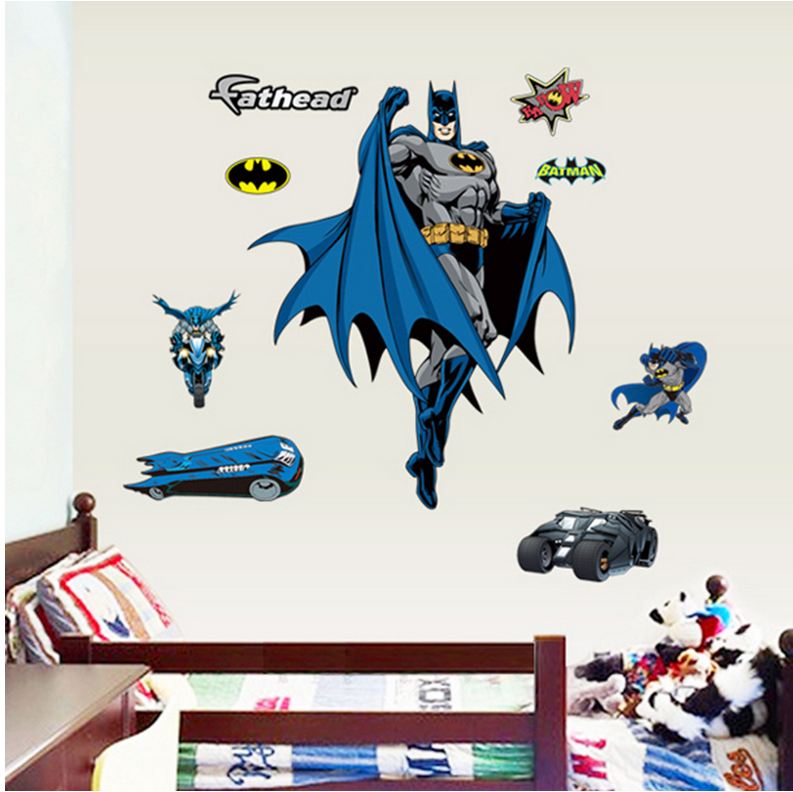 Wall Stickers Removable The Avengers Batman Kid Boy Room