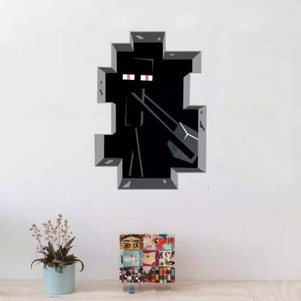 3D Gaming Wall Art Stickers MINE Home Decor Decals PVC Kids Room Game Poster J - Go2buy Australia