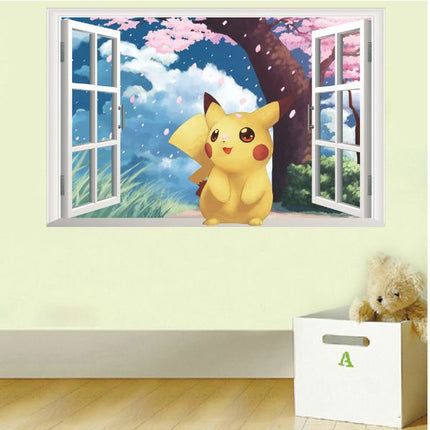 3D Pokemon Pikachu Wall Art Sticker Removable Kids Nursery Boy Vinyl Decal Decor - Go2buy Australia