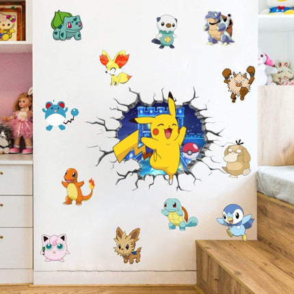 3D Pokemon Pikachu Wall Art Sticker Removable Kids Nursery Boy Vinyl Decal Decor - Go2buy Australia