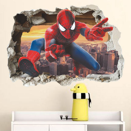 3D Spiderman Removable Wall Sticker for Kids Room - Go2buy Australia
