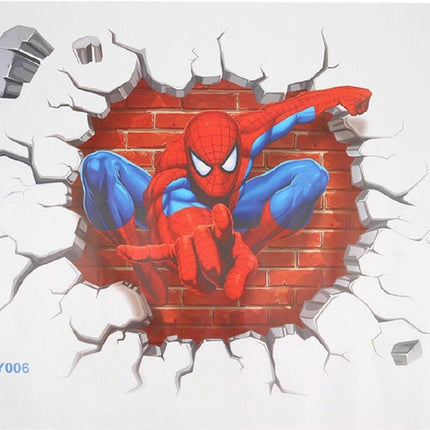 3D Spiderman Removable Wall Sticker for Kids Room - Go2buy Australia