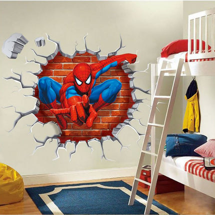 3D Spiderman Removable Wall Sticker for Kids Room - Go2buy Australia