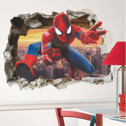 3D Spiderman Removable Wall Sticker for Kids Room - Go2buy Australia