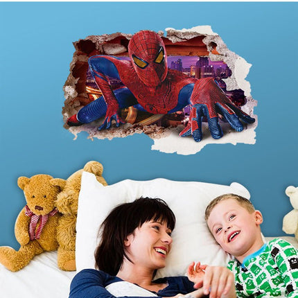 3D Spiderman Removable Wall Sticker for Kids Room - Go2buy Australia