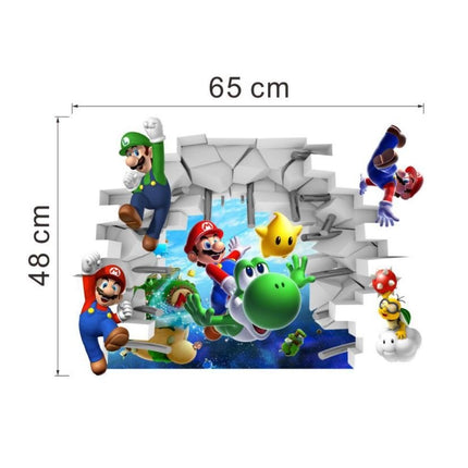 3D Super Mario Brothers Wall Decals for Kids' Room Decor - Go2buy Australia